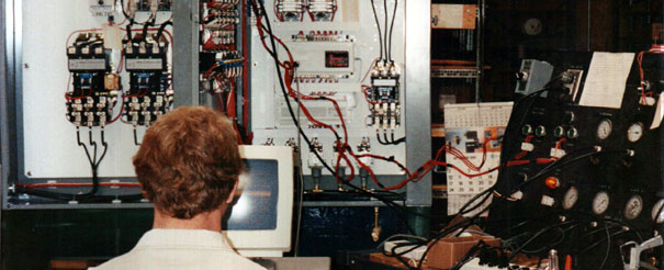 Mid to Late 1980's upgrading to computer controls. Notice the DOS computer there?